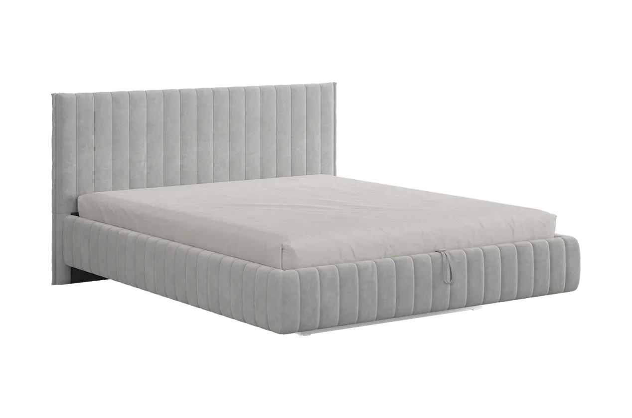 Кровать с подъемным механизмом Твикс 180х200 см галька (велюр) в Урае - uraj.mebel-tymen.ru | фото