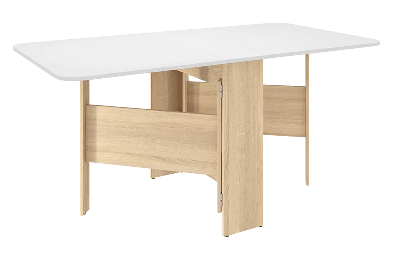 Стол-книжка раскладной Мечта 2 (дуб сонома/белый) в Урае - uraj.mebel-tymen.ru | фото