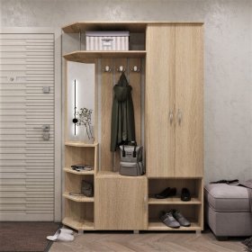 Прихожая Домино дуб сонома в Урае - uraj.mebel-tymen.ru | фото