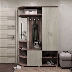 Прихожая Домино ясень шимо в Урае - uraj.mebel-tymen.ru | фото