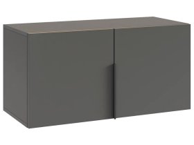 Антресоль двухдверная L800 Баско графит в Урае - uraj.mebel-tymen.ru | фото