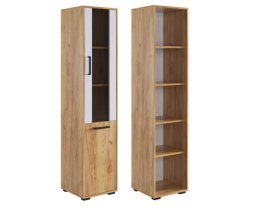 Стеллаж Лайт-2 дуб крафт золотой/белый в Урае - uraj.mebel-tymen.ru | фото