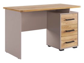 Стол компьютерный 1200 Лайт-2 кашемир/дуб крафт золотой в Урае - uraj.mebel-tymen.ru | фото