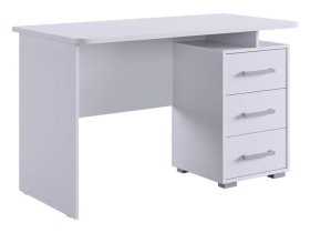 Стол компьютерный 1200 Лайт-2 белый/белый в Урае - uraj.mebel-tymen.ru | фото