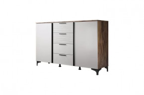 Брента Комод 4 ящика 2 двери Жемчуг в Урае - uraj.mebel-tymen.ru | фото