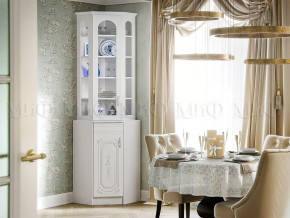 Буфет угловой Лиза-2 Белый глянец холодный в Урае - uraj.mebel-tymen.ru | фото