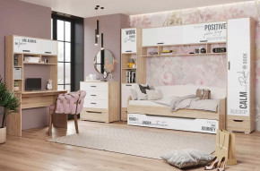 Детская Джуниор, набор №1, дуб сонома/белый в Урае - uraj.mebel-tymen.ru | фото