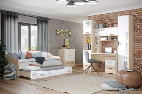 Детская Джуниор, набор №2, дуб сонома/белый в Урае - uraj.mebel-tymen.ru | фото