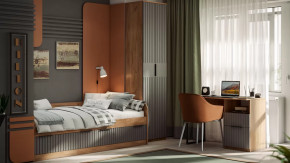 Детская «Хилтон» Дуб Крафт золотой, Графит матовый в Урае - uraj.mebel-tymen.ru | фото