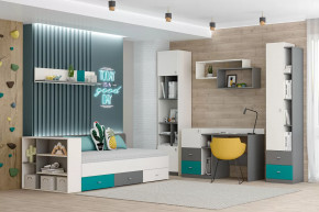 Детская Клео ОК-2, графит, миндаль, океан Диал в Урае - uraj.mebel-tymen.ru | фото