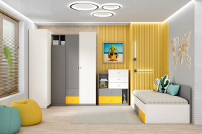 Детская Клео С-3, графит, миндаль, солнечный Диал в Урае - uraj.mebel-tymen.ru | фото