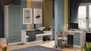 Детская «Марли» Белый, Серо-голубой в Урае - uraj.mebel-tymen.ru | фото