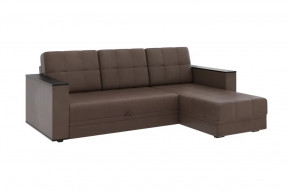 Диван АТЛАНТ угловой без столика Марика коричневый в Урае - uraj.mebel-tymen.ru | фото