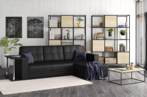 Диван АТЛАНТ угловой со столиком Марика чёрный в Урае - uraj.mebel-tymen.ru | фото