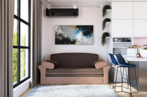 Диван-кровать "Рик-1400" каппучино/пудра в Урае - uraj.mebel-tymen.ru | фото