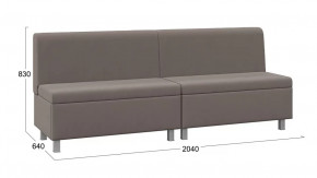 Диван прямой «Каир» ГН №3 Исп.2 Велюр Camaro 05 (мокко) в Урае - uraj.mebel-tymen.ru | фото