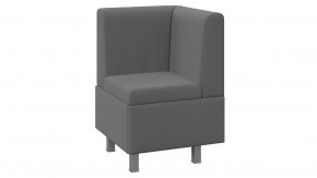 Диван угловой «Каир» Исп.2 Велюр Camaro 18 (серый) в Урае - uraj.mebel-tymen.ru | фото