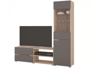 Гостиная Анталия 1 Сонома-Графит софт в Урае - uraj.mebel-tymen.ru | фото