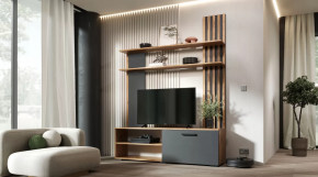 Гостиная Каролина Дуб Вотан/Графит в Урае - uraj.mebel-tymen.ru | фото