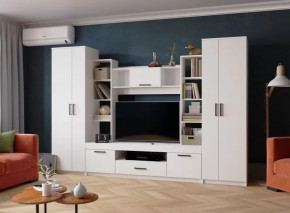 Гостиная СИДНЕЙ-2 (ш3000*г470*в2000мм), ЛДСП Белый в Урае - uraj.mebel-tymen.ru | фото