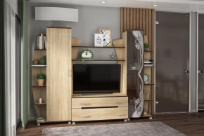 Гостиная Тиана-3 (Дуб Сонома) в Урае - uraj.mebel-tymen.ru | фото