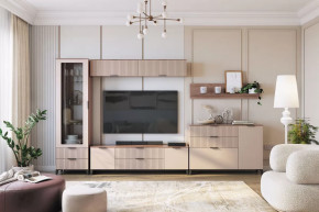 Гостиная Тоскана №3, дуб табачный/бисквит в Урае - uraj.mebel-tymen.ru | фото