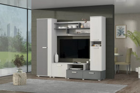 Гостиная Юна Анкор светлый/Графит в Урае - uraj.mebel-tymen.ru | фото