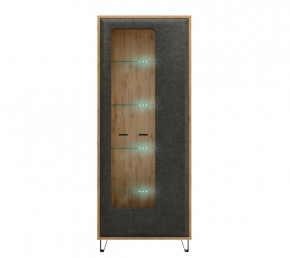 GRACE шкаф REG2W с подсветкой (Дуб наварра/Графит) в Урае - uraj.mebel-tymen.ru | фото