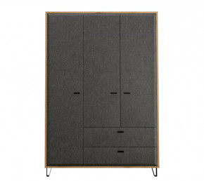 GRACE шкаф SZF3D2S (Дуб наварра/Графит) в Урае - uraj.mebel-tymen.ru | фото