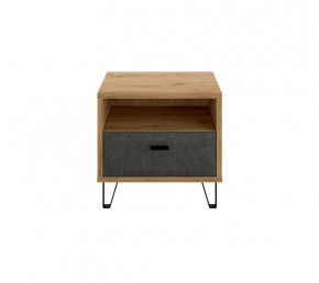 GRACE тумба прикроватная KOM1S (Дуб наварра/Графит) в Урае - uraj.mebel-tymen.ru | фото