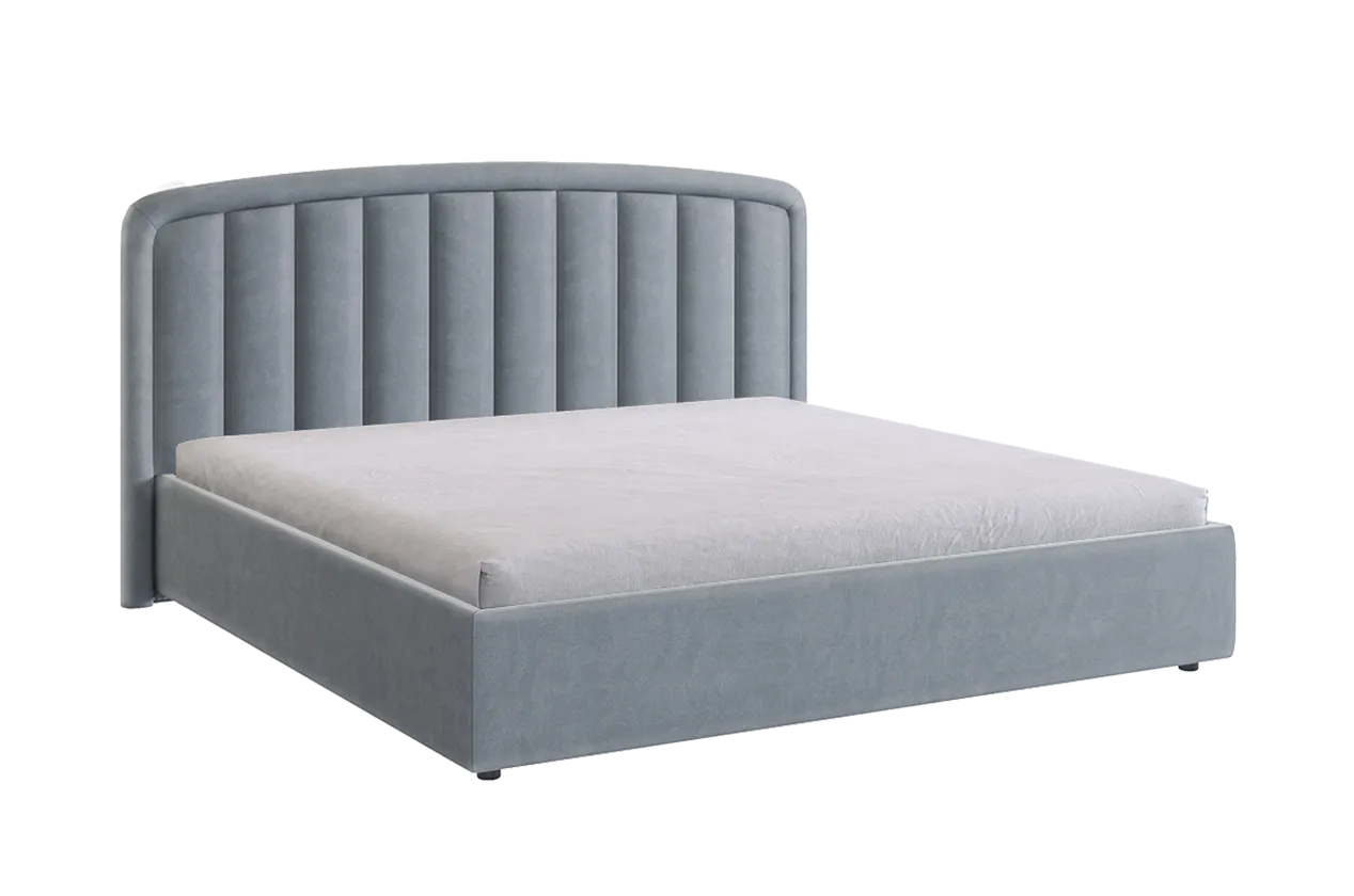 Кровать с подъемным механизмом Сиена 2 180х200 см оникс (велюр) в Урае - uraj.mebel-tymen.ru | фото