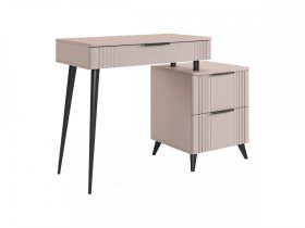 Туалетный столик (без зеркала) Катрин кашемир/фрапучино матовый в Урае - uraj.mebel-tymen.ru | фото