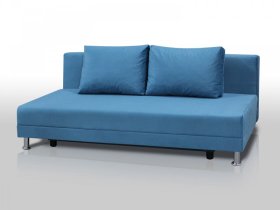 Диван Комфорт Лайт без подлокотников 2 подушки голубой в Урае - uraj.mebel-tymen.ru | фото