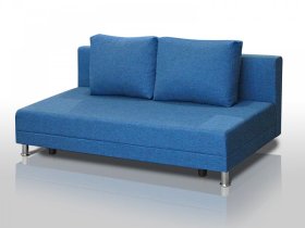 Диван Комфорт Лайт без подлокотников 2 подушки denim в Урае - uraj.mebel-tymen.ru | фото