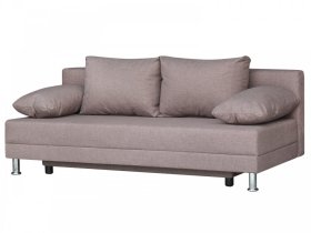 Диван Комфорт без подлокотников 4 подушки латте в Урае - uraj.mebel-tymen.ru | фото