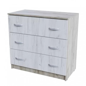 Комод 3 ящика КМ 551-М  Спальня Басса Дуб крафт в Урае - uraj.mebel-tymen.ru | фото