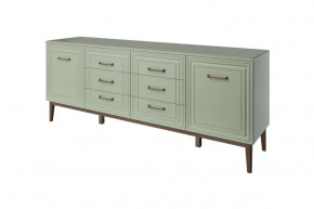 Комод 6 ящиков 2 двери Гориция Зелёный самшит в Урае - uraj.mebel-tymen.ru | фото