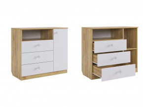 Комод Форсаж дуб крафт золотой/белый в Урае - uraj.mebel-tymen.ru | фото