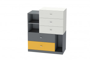 Комод Клео К-1, графит, миндаль, солнечный Диал в Урае - uraj.mebel-tymen.ru | фото