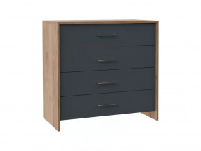 Комод с плитой 22мм Либерти Дуб крафт золотой/Антрацит в Урае - uraj.mebel-tymen.ru | фото