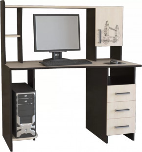 Компьютерный стол КЛ №6.4 Венге/Дуб молочный в Урае - uraj.mebel-tymen.ru | фото