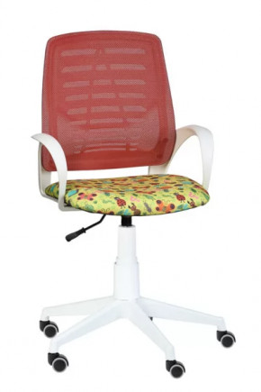 Кресло Ирис WHITE сетка /ткань Т53 (подлокот.084) белая крестовина в Урае - uraj.mebel-tymen.ru | фото