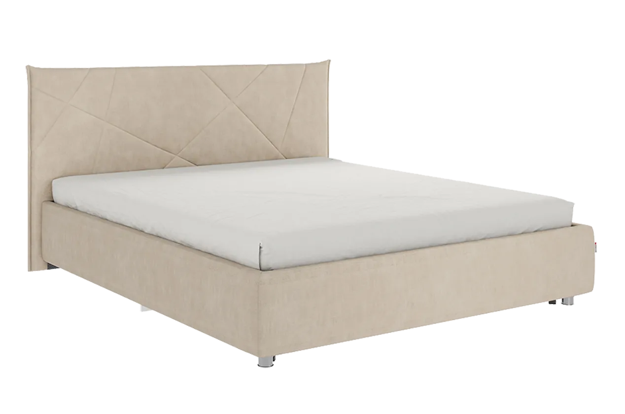 Кровать с основанием Бест 160х200 см капучино (велюр) в Урае - uraj.mebel-tymen.ru | фото