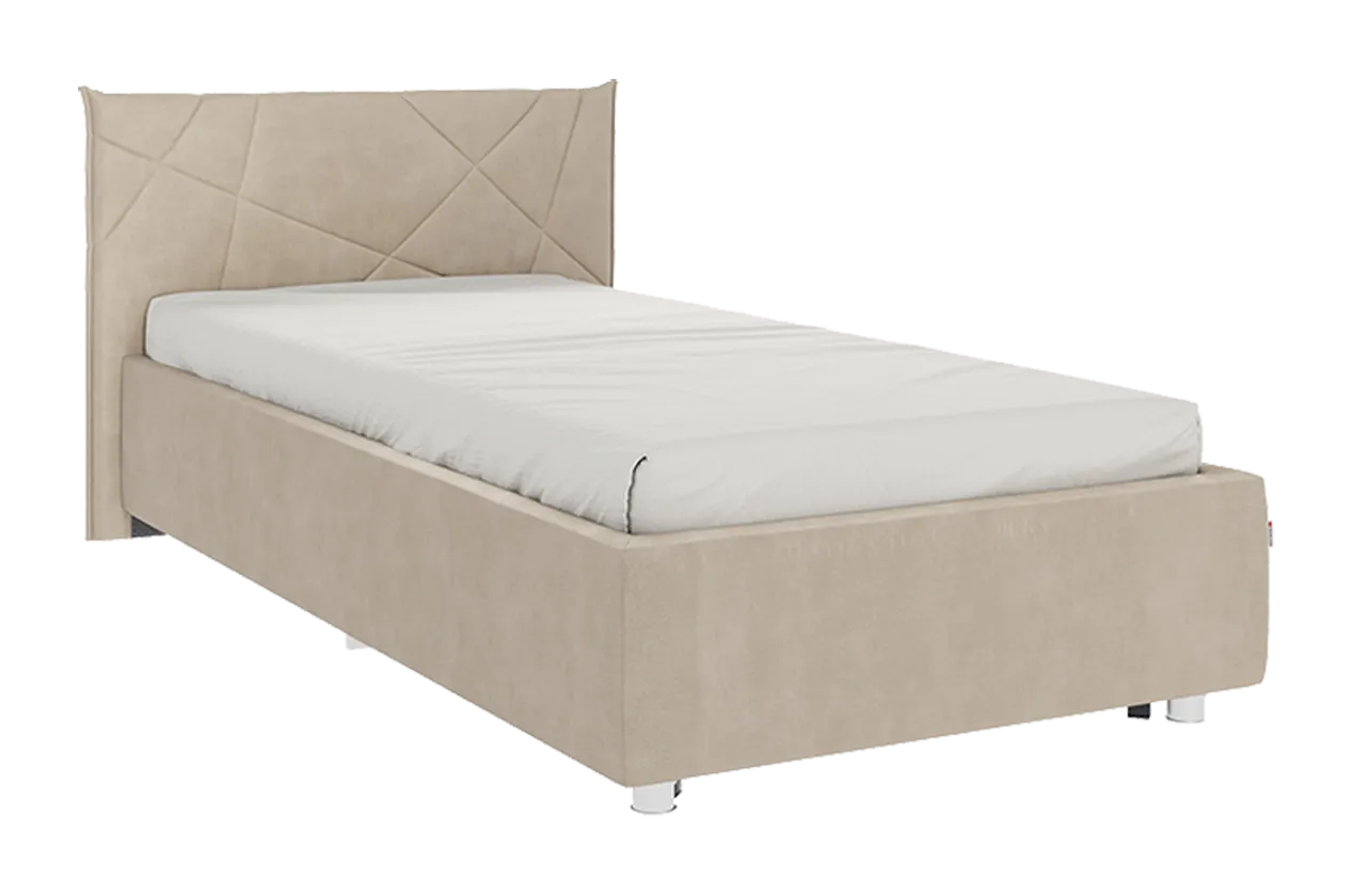 Кровать с основанием Бест 90х200 см капучино (велюр) в Урае - uraj.mebel-tymen.ru | фото