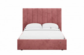 Кровать 1400 Ингрид 312 Велюр Ультра коралл в Урае - uraj.mebel-tymen.ru | фото