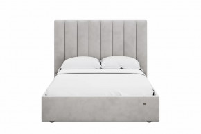 Кровать 1400 Ингрид 312 Велюр Ультра Смог в Урае - uraj.mebel-tymen.ru | фото