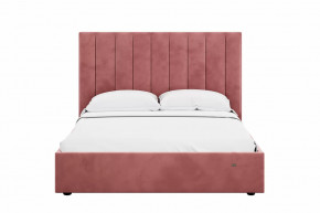 Кровать 1600 Ингрид 312 Велюр Ультра коралл в Урае - uraj.mebel-tymen.ru | фото