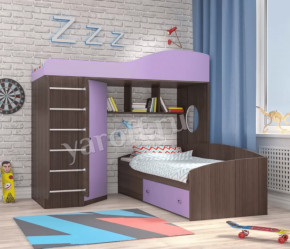 Кровать-чердак Кадет 2 с металлической лестницей Ярофф в Урае - uraj.mebel-tymen.ru | фото