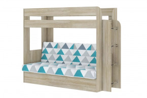 Кровать детская двухъярусная Карамель 75 Дуб Сонома NILS MINT в Урае - uraj.mebel-tymen.ru | фото