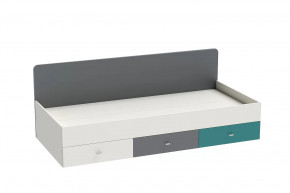 Кровать Клео арт. 010, 900*2000 мм, графит, миндаль, океан Диал в Урае - uraj.mebel-tymen.ru | фото